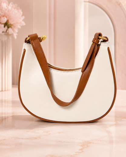 Ivory Crescent Shoulder Bag