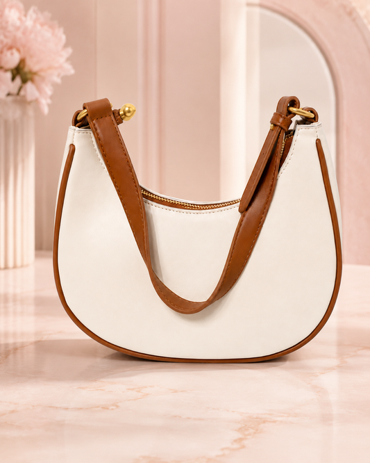 Ivory Crescent Shoulder Bag