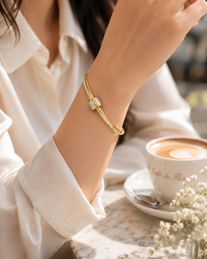Celeste Crystal Luxe Bangle