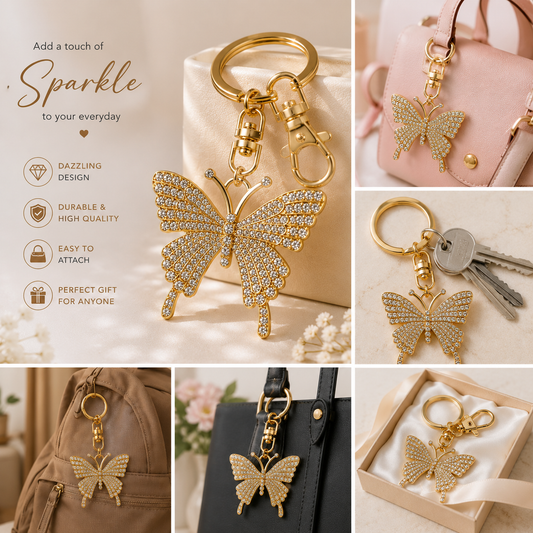Butterfly Luxe Bag Charm