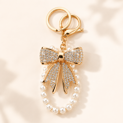 Pearl Bow  Charm