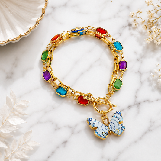 Butterfly Charm Link