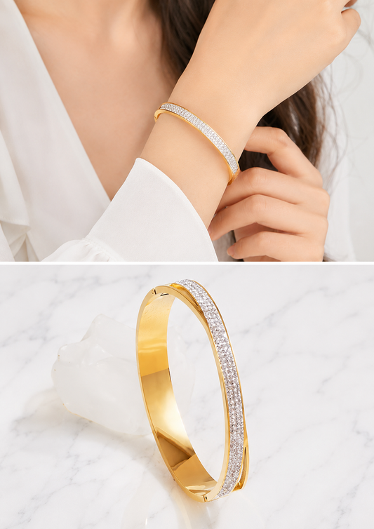 Aurora Crystal Bangle