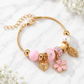 Blush Bloom Charm Bracelet