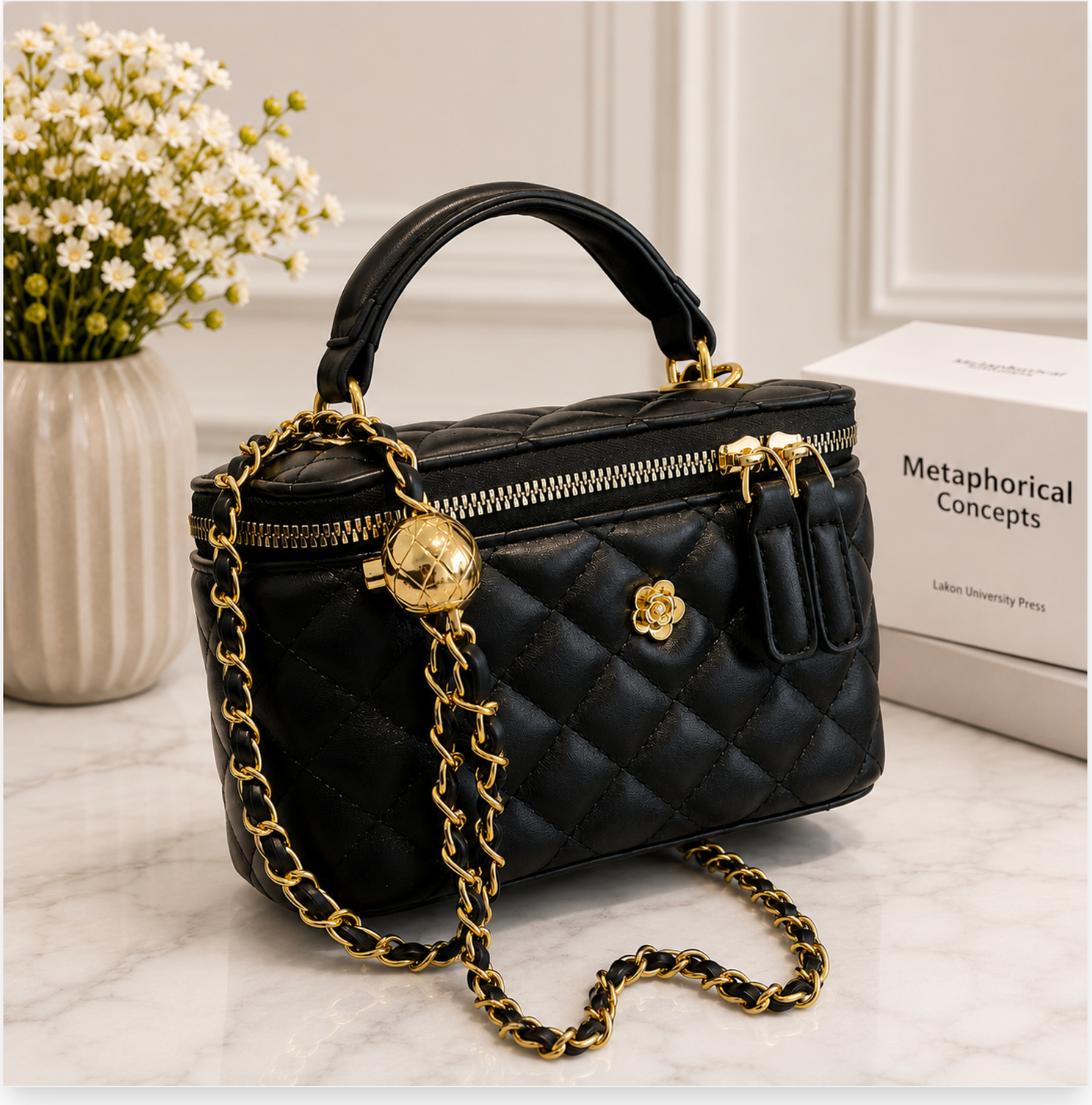 Camelia Quilted Crossbody Bag
