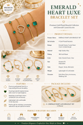 emerald heart luxe set