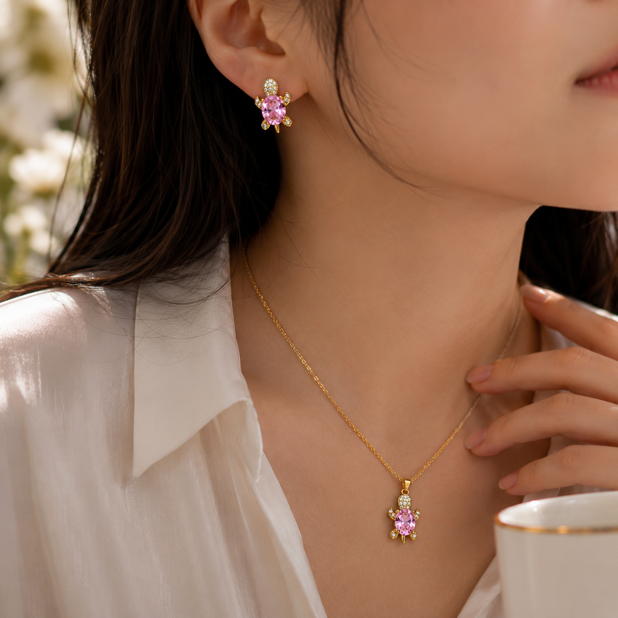 Rosé Turtle Luxe Jewelry Set ⭐