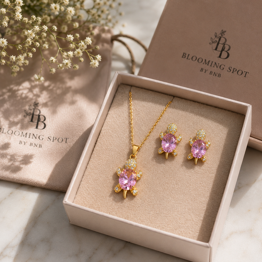 Rosé Turtle Luxe Jewelry Set ⭐