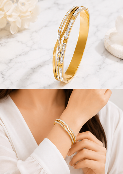 Infinity Crystal Luxe Bangle